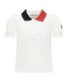Moncler Short-sleeved Polo Shirt In White