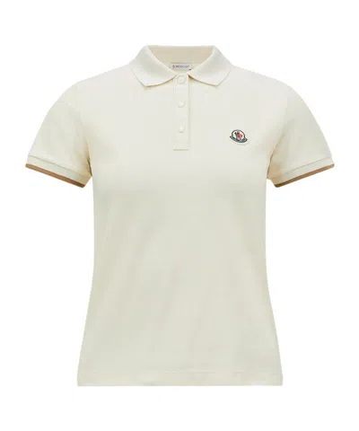 MONCLER MONCLER LOGO PATCH SHORT-SLEEVED POLO SHIRT