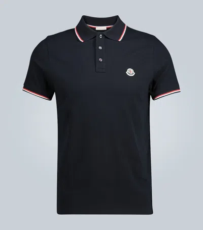 MONCLER SHORT-SLEEVED POLO SHIRT WITH LOGO,P00447906