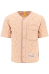 Moncler Salehe Bembury Short-sleeved Quilted Overshirt In Pink