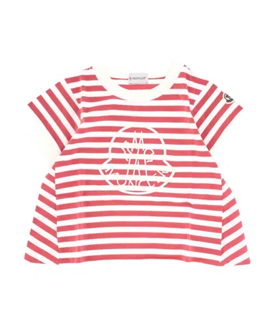 Moncler Short-sleeved Sweater In White