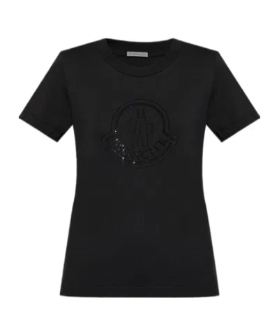 MONCLER MONCLER LOGO-EMBELLISHED CREWNECK T-SHIRT