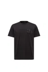 Moncler Short-sleeved T-shirt In Black