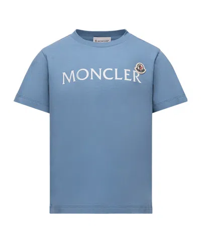 Moncler Short-sleeved T-shirt In Blue