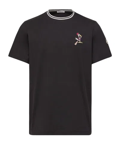 Moncler Short-sleeved T-shirt In Black