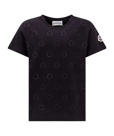 Moncler Short-sleeved T-shirt In Black