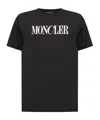 Moncler Mens Black Crewneck Brand-print Regular-fit Cotton-jersey T-shirt Xxl In Black