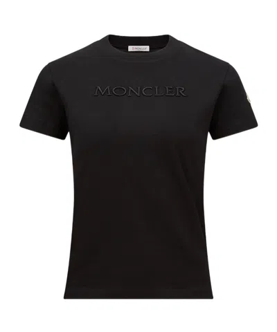 Moncler Short-sleeved T-shirt In Black