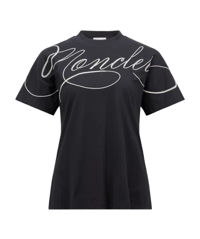Moncler Short-sleeved T-shirt In Blue