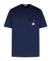 Moncler Short-sleeved T-shirt In Blue