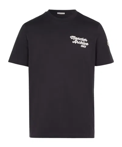Moncler Short Sleeved T-shirt In Blue