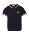 Moncler Logo Short-sleeved T-shirt In Blue