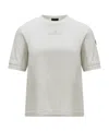 Moncler Embossed Logo Basic T-shirt In Gray