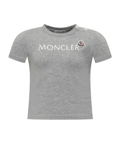 Moncler Short-sleeved T-shirt In Gray