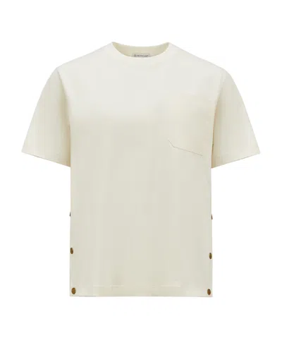 Moncler Short-sleeved T-shirt In Nude
