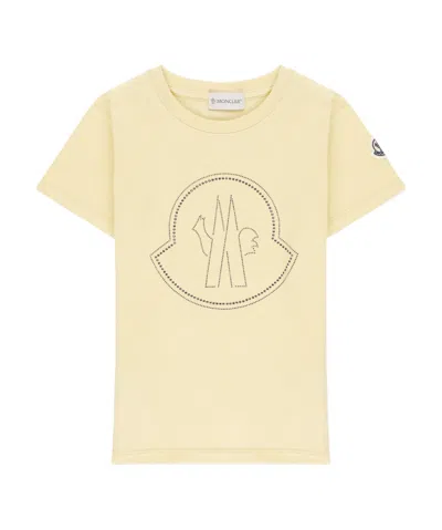 Moncler Short-sleeved T-shirt In Nude