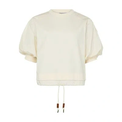 Moncler Short Sleeved T-shirt In Off-white