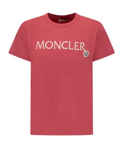 Moncler Short-sleeved T-shirt In Red