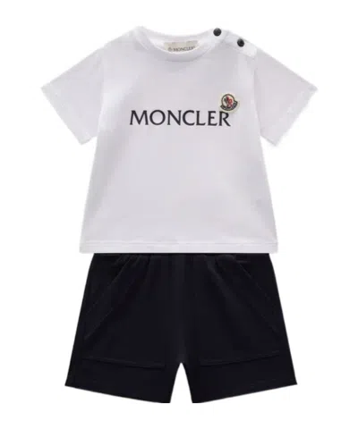 Moncler Short-sleeved T-shirt Set In White
