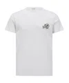 Moncler Double Logo Patch Crewneck T-shirt In White