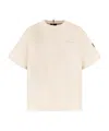 Moncler Logo-embossed Cotton T-shirt In White