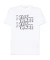 Moncler Logo Print Crewneck T-shirt In White