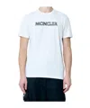 Moncler Men Logo Print T-shirt In White