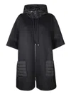 MONCLER HOODIE BLACK CAPE