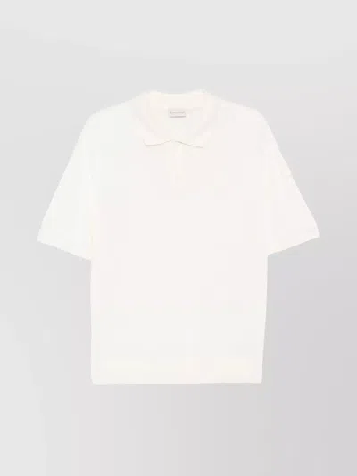 MONCLER SHORT SLEEVES KNIT POLO SHIRT
