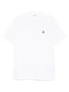 Moncler Double Logo Patch Cotton T-shirt In White