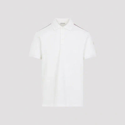 Moncler Short Sleeves Polo S In White