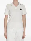Moncler Short Sleeves Polo Shirt Clothing In White