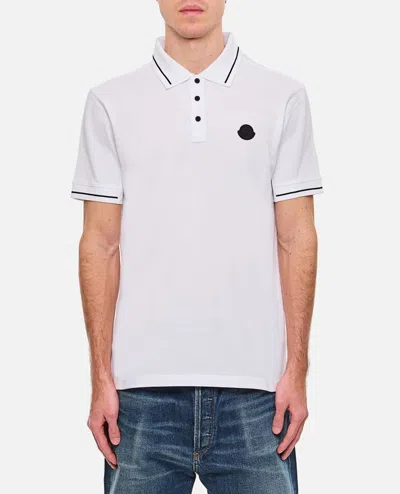Moncler Short Sleeves Polo In White