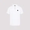Moncler Classic Cotton Polo T-shirt In White
