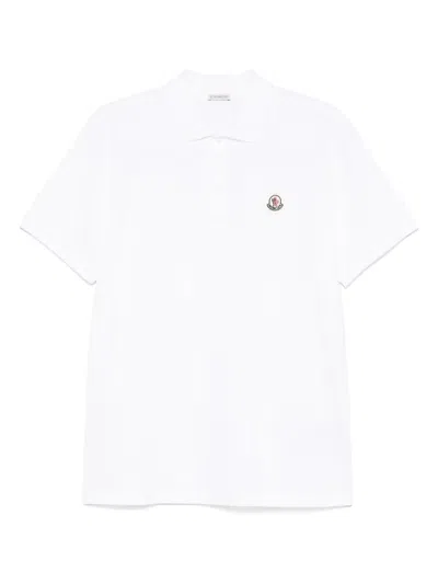 Moncler Short Sleeves Polo In White