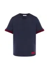 Moncler Short-sleeved T-shirt In Blue