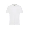 Moncler White Cotton T-shirt With Three-dimensional Logo In White