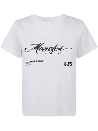Moncler Short Sleeves T-shirt In White