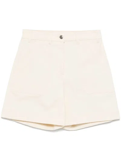 MONCLER MONCLER  SHORT WHITE IN COTTON