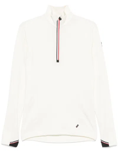Moncler Short-zip Performance Top In White