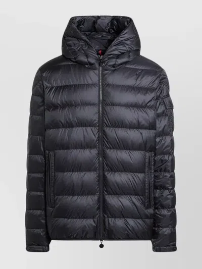 MONCLER SHORT ZIP-UP PUFFER COAT