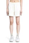 Moncler Off-white Drawstring Shorts In Beige