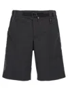 Moncler Day-namic Nylon Bermuda Shorts With Adjustable Drawstring In Black