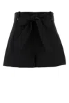 Moncler Black Polyester Blend Shorts In Black