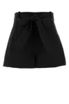 Moncler Black Polyester Blend Shorts In Black