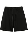 Moncler Logo-patch Shorts In Black  