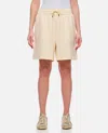 Moncler Outdoor Shorts Trousers Beige In Rose