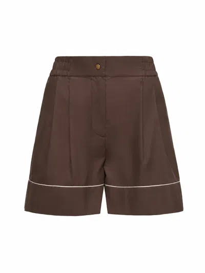 Moncler Shorts In Brown
