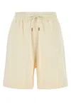 Moncler Logo Patch Track Shorts In White