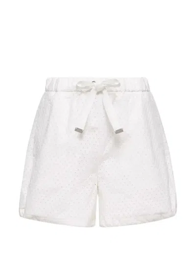 Moncler Shorts In White